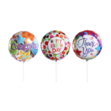 bracket transparent pole balloon|hand-held rod balloon|towbar balloon|with tow bar balloons